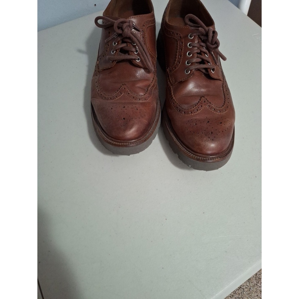 Cole Haan Mens American Classics‎ Longwing Oxford Size 11.5 M Brown Dress Shoe - Picture 5 of 9
